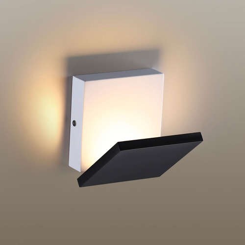 Светильник настенный светодиодный Odeon Light Squadro 3859/10WB белый с черным 10W 220V