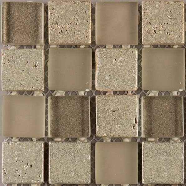 Мозаика из стекла, мрамора и агломерата Natural Inka BDA-2323