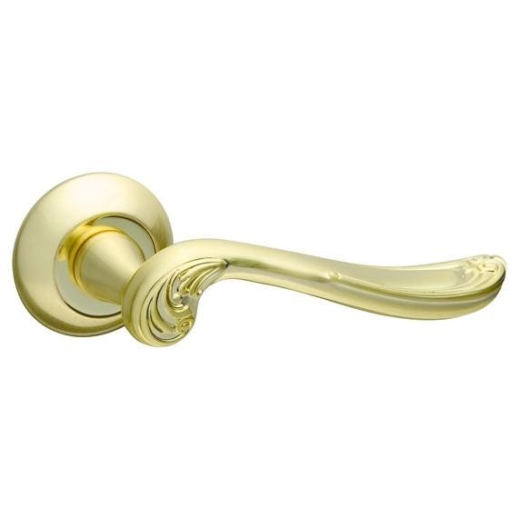 Ручка дверная Fuaro Art RM SG/GP-4 матовое золото/золото