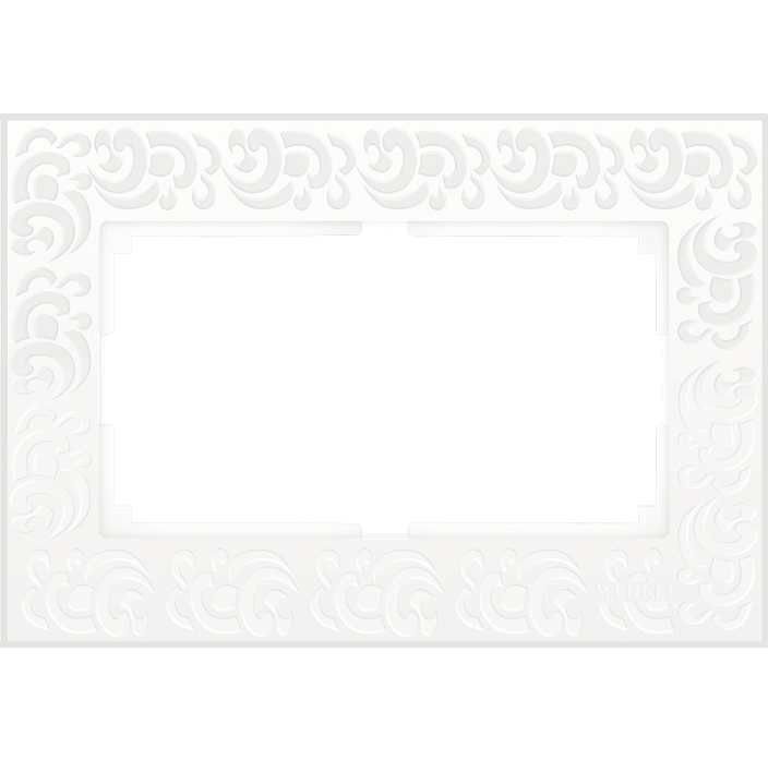 Рамка для двойной розетки Werkel Flock WL05-Frame-01-DBL-white белая
