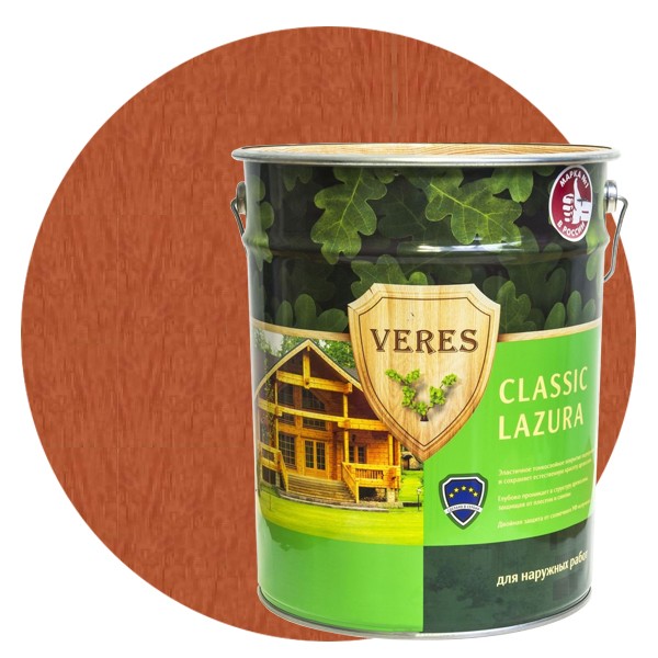 Пропитка для древесины Veres Classic Lazura № 17 Золотой Бор 20 л