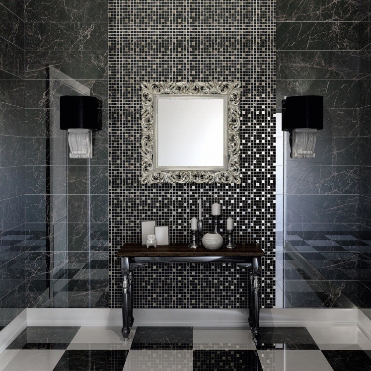 Плитка керамическая Kerama Marazzi 12104R Астория обрезная черная 250х750 мм