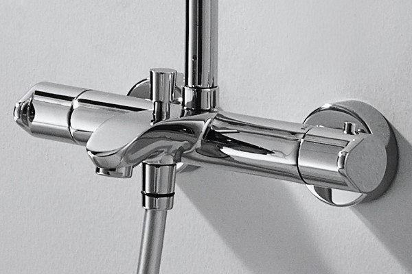 Душевая стойка Bravat Waterfall F639114C-A-RUS с термостатом