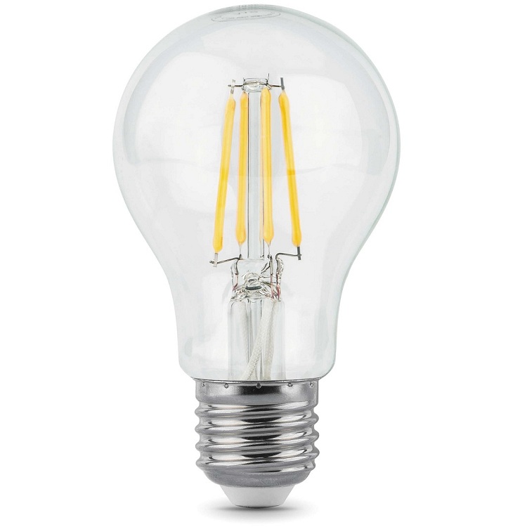 Лампа светодиодная Gauss 102802210-S Filament A60 10W E27 4100К step dimmable
