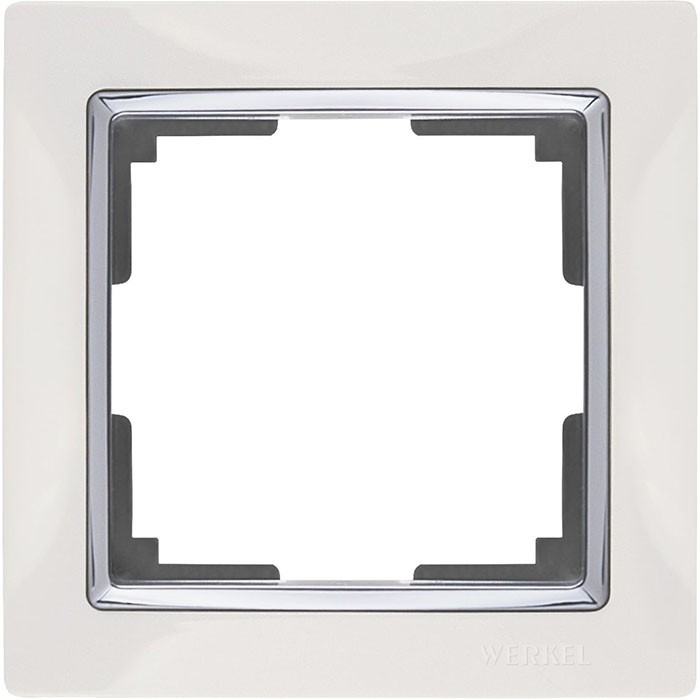 Рамка одноместная Werkel Snabb WL03-Frame-01-white белая 