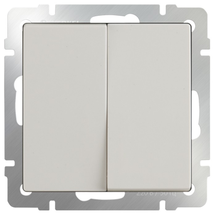 Механизм выключателя Werkel WL03-SW-2G-ivory двухклавишный Слоновая кость