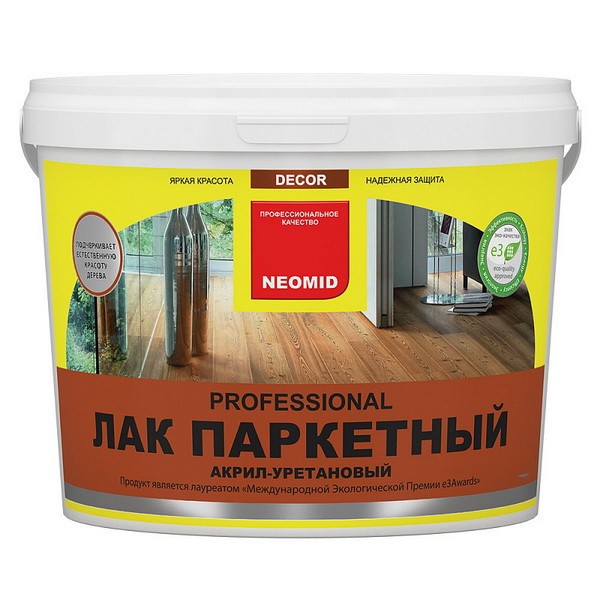 Лак акрил-уретановый Neomid Parquet полуматовый 10 л