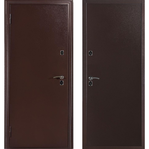 Дверь входная металлическая Меги 6034 левая 2050х870 мм Медный антик