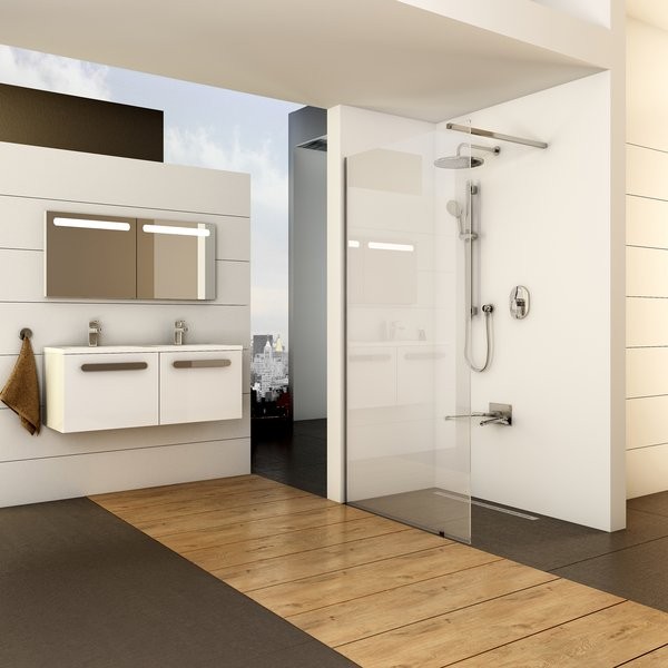 Душевое ограждение Ravak Walk-In Wall 2000х1000 мм Transparent блестящее