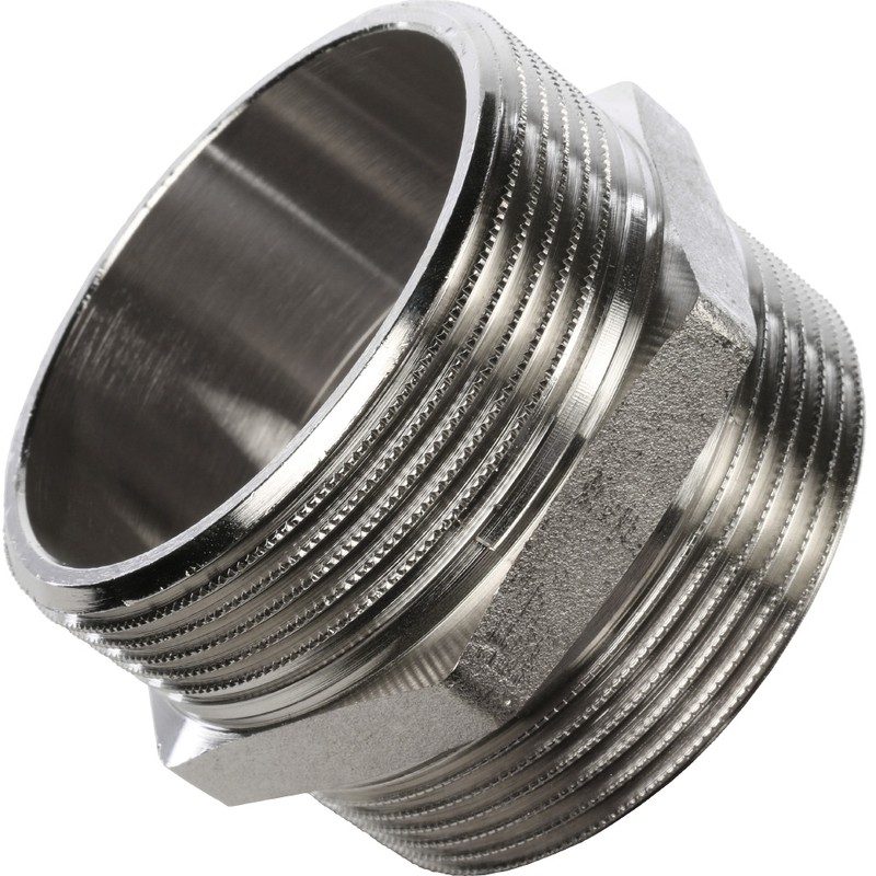 Ниппель Stout SFT-0004-000022 2 дюйма никелированный с наружной резьбой