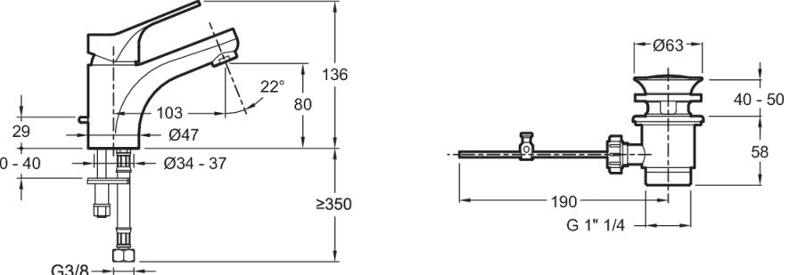 Смеситель для раковины Jacob Delafon Brive E75760-CP