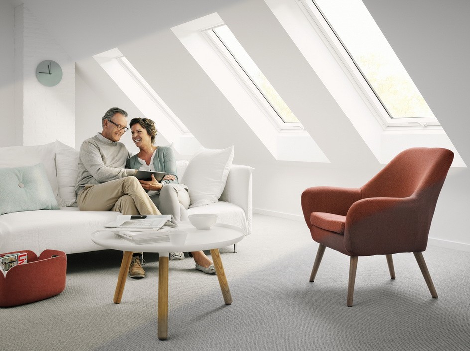 Окно мансардное Velux Premium GPU 0070 Панорама (SK06) 1140x1180 мм белое полиуретан