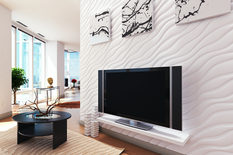 Дизайнерская 3D панель из гипса Artpole Velvet 600х600 мм