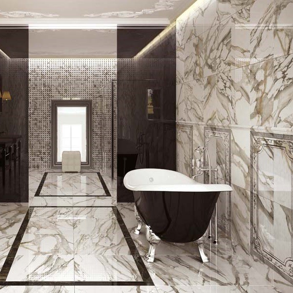 Панно керамическое для стены Atlas Concorde Supernova Marble Calacatta Gold Boiserie C4 1140х630 мм