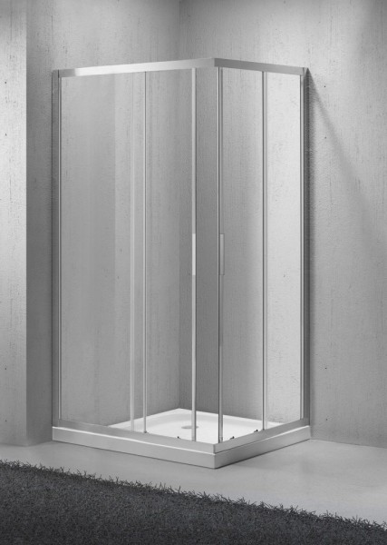 Душевое ограждение BelBagno Sela AH-2-100/80-Ch-Cr 1000x800x1900 мм