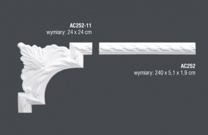 Угловой элемент для молдинга Mardom Decor MDC252-11 240х240 мм