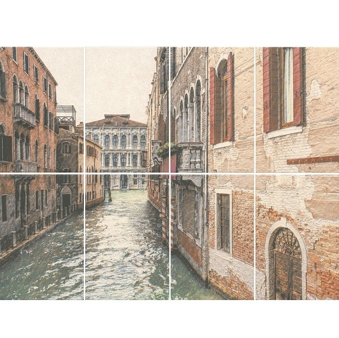 Панно керамическое Kerama Marazzi NT/A190/8x/8262 Золотой пляж Venezia 8 частей 800х600 мм