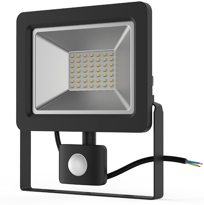 Прожектор светодиодный Gauss Elementary 628511350 с датчиком движения 50W IP65 6500К черный