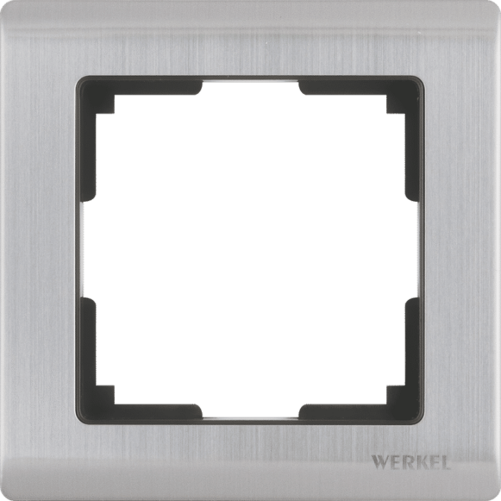 Рамка одноместная Werkel Metallic WL02-Frame-01 глянцевый никель