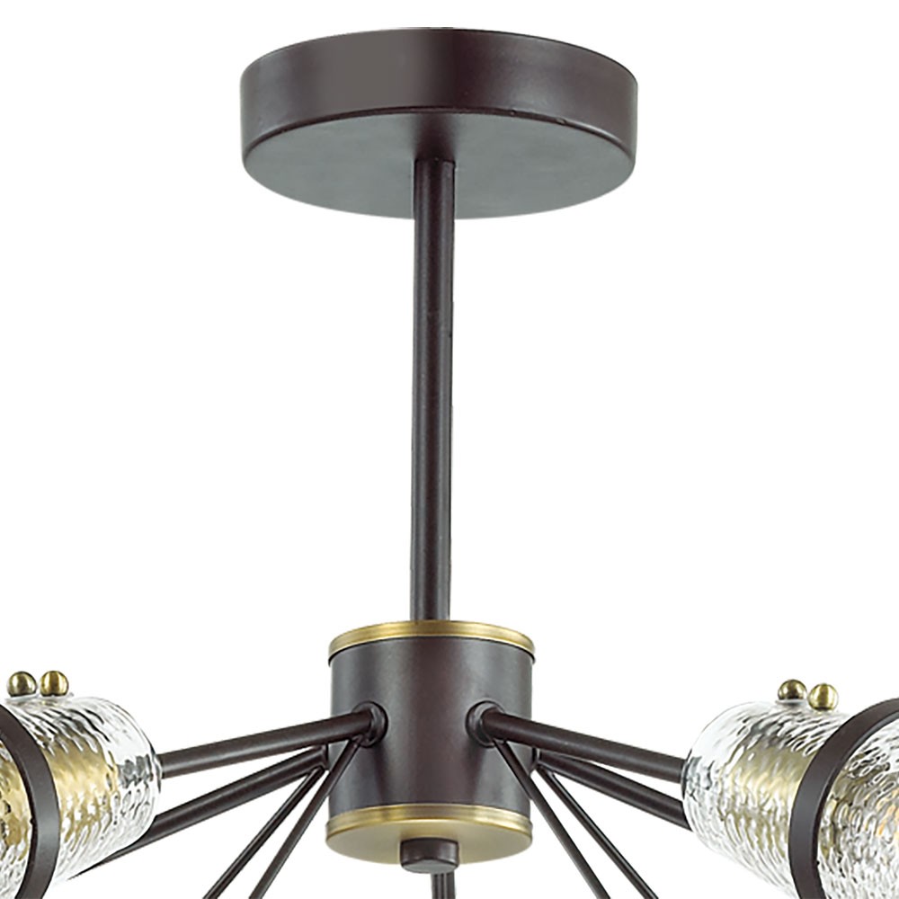 Люстра потолочная Lumion Morgana 4404/5C коричневая E14 5х40W 220V