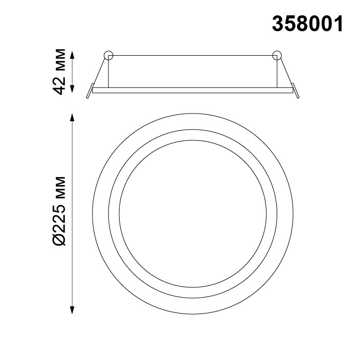 Светильник встраиваемый светодиодный Novotech Stern 358001 белый 30W 85-265V