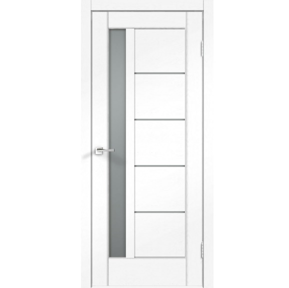 Дверь межкомнатная Velldoris Premier 3 Soft Touch Ясень белый структурный со стеклом мателюкс 2000х700 мм