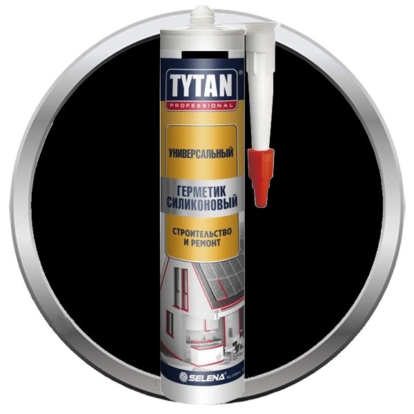 Герметик силиконовый Tytan Professional универсальный черный 310 мл