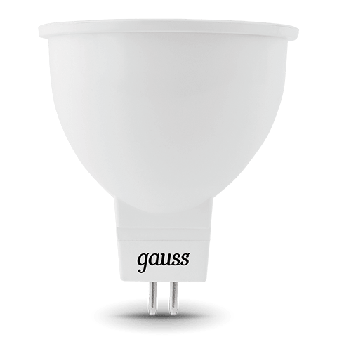 Лампа светодиодная Gauss 101505105-D MR16 5W GU5.3 3000K диммируемая