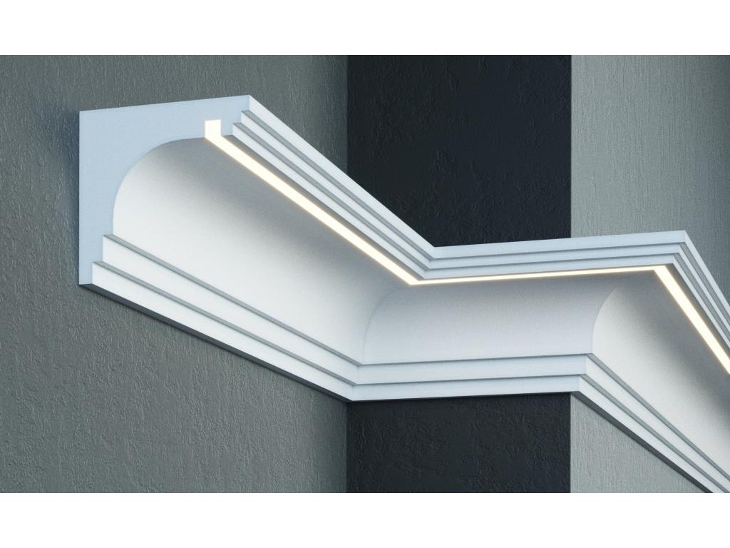 Карниз фасадный из полистирола Leptonika KC 302 LED 2 м