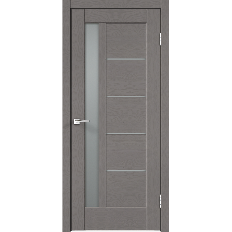 Дверь межкомнатная Velldoris Premier 3 Soft Touch Ясень грей структурный со стеклом мателюкс 2000х700 мм