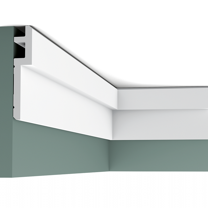 Карниз потолочный полиуретановый Orac Decor Luxxus C395 Steps 2000х31х150 мм