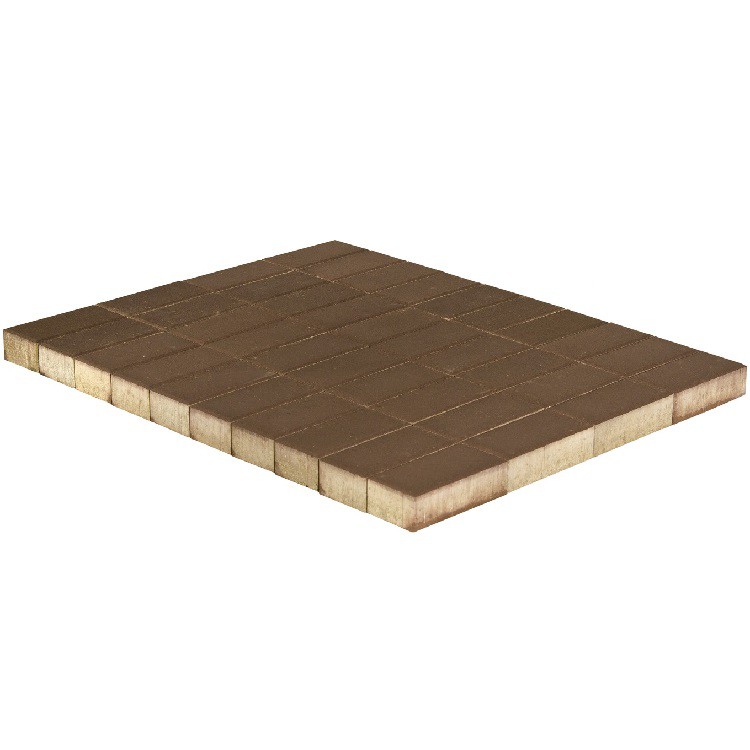 Тротуарная плитка Braer Прямоугольник коричневая 200х100х40 мм