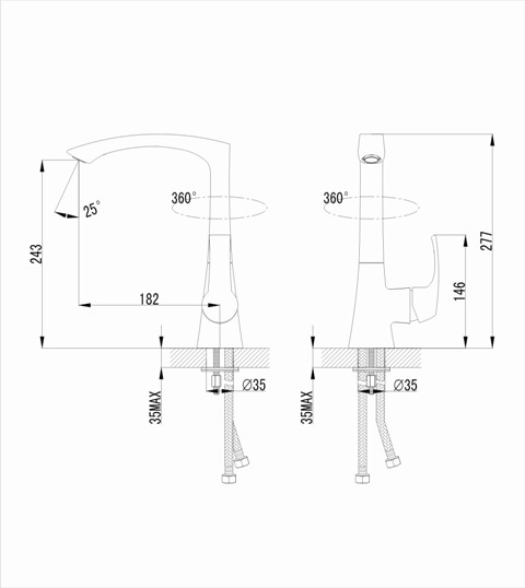 Смеситель для кухни Smartsant Прайм SM113501AA