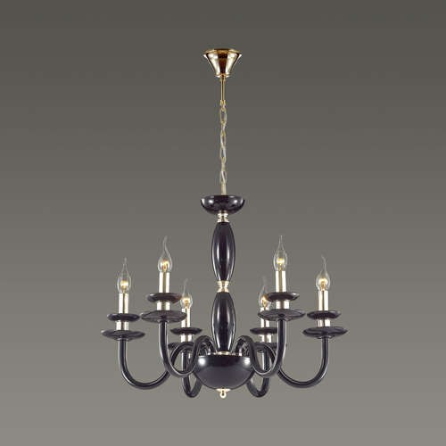 Люстра подвесная Odeon Light Capri 4188/6 черная с золотом E14 6х40W 220V