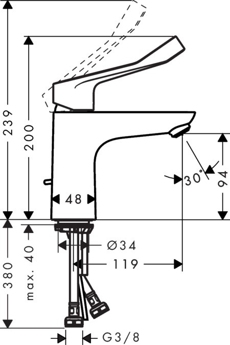 Смеситель для раковины Hansgrohe Focus 31911000