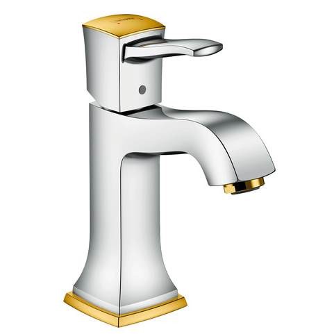 Смеситель для раковины Hansgrohe Metropol Classic 31301090 хром/золото