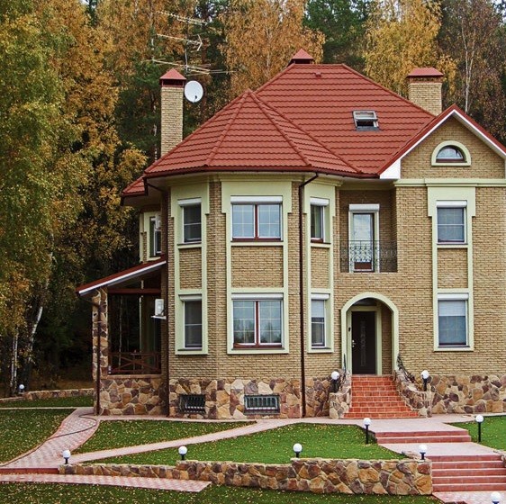 Черепица композитная Metrotile Metrobond Коралл