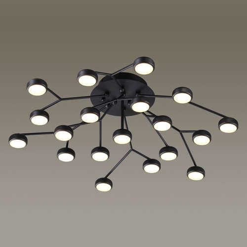 Светильник потолочный светодиодный Odeon Light Stardust 3865/80CL черный 80W 220V