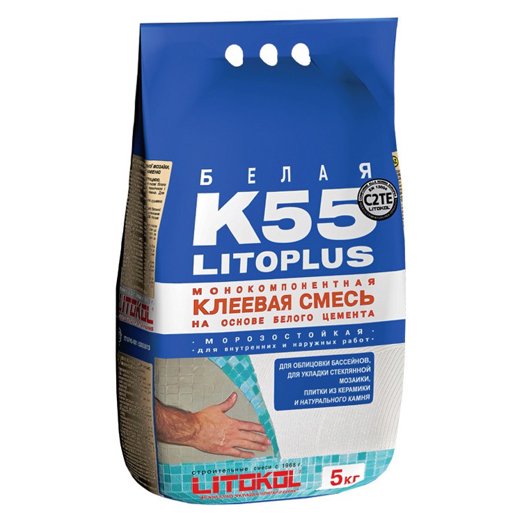 Клей для мозаики Litokol Litoplus K55 5 кг