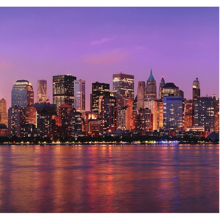 Фотообои виниловые на флизелиновой основе Decocode Сумеречный Нью-Йорк 31-0101-WV 3х2,8 м  