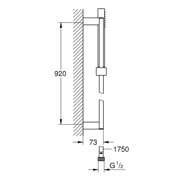 Душевой гарнитур Grohe Euphoria Cube Stick 27700000