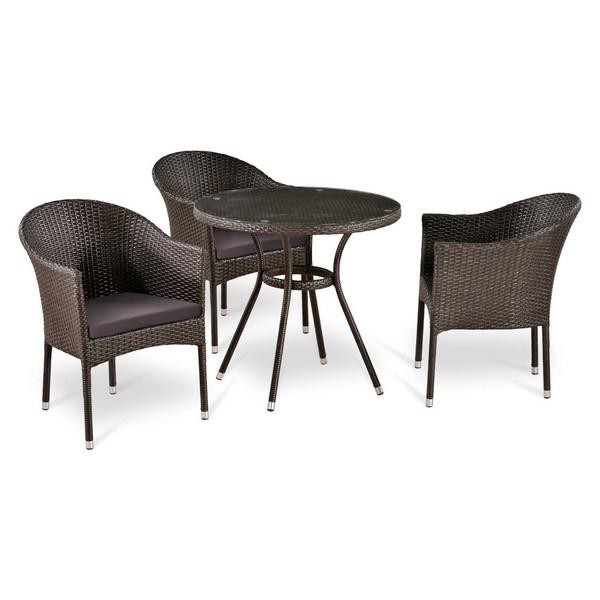 Комплект мебели Афина-Мебель T283ANT-Y350-W51-3PCS коричневый