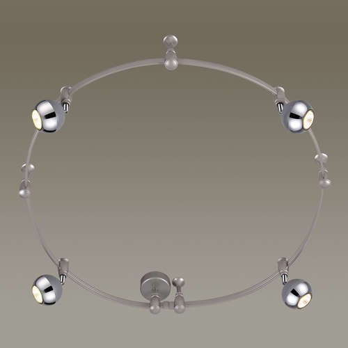 Светильник трековый с гибкой шиной Odeon Light Cemeta 3801/4TR графитовый серый GU10 4х50W 220V