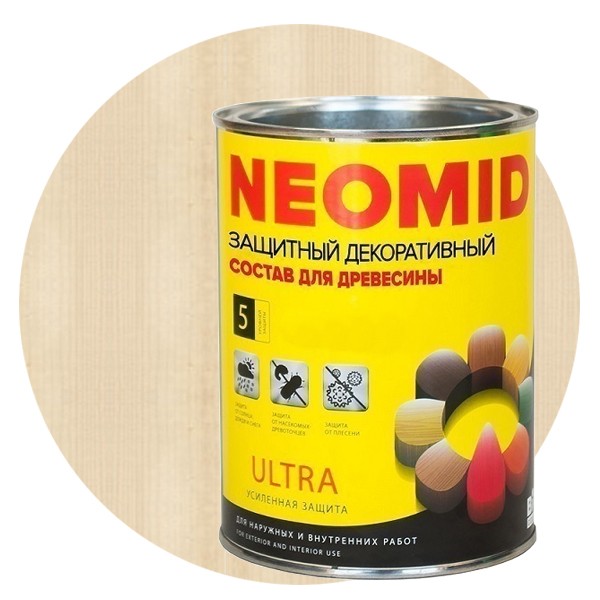 Пропитка для древесины Neomid Bio Color Ultra бесцветная 0,9 л