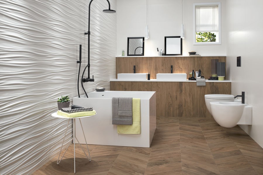 Керамогранит Atlas Concorde 3D Wall Design Ribbon White Matt 800х400 мм