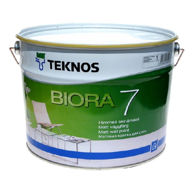 Краска Teknos Biora 7 Seinamaali РМ3 2,7 л