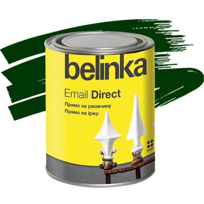 Эмаль антикоррозионная по ржавчине Belinka Email Direct зеленая 2,5 л