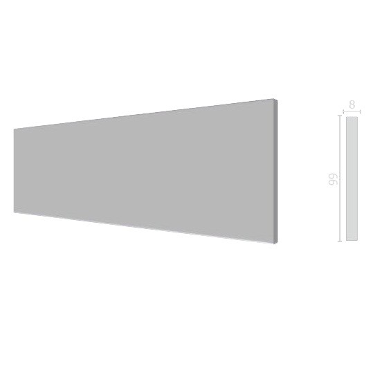 Молдинг из дюрополимера Decor-Dizayn DD12 2000х99х8 мм