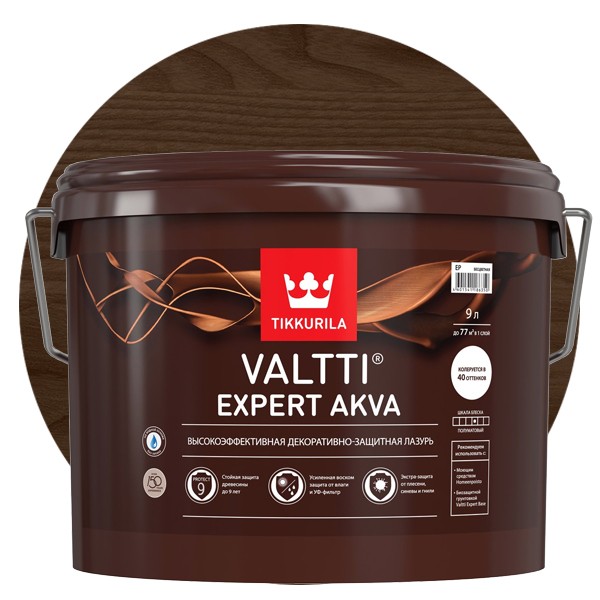 Антисептик Tikkurila Valtti Expert Akva палисандр 9 л