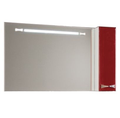 Зеркальный шкаф Акватон Диор 120 R правый бело-бордовый 1A110702DR94R
